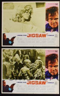 3d342 JIGSAW 8 LCs '68 Michael J. Pollard, Bradford Dillman, LSD drug classic!