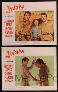 3d345 JIVARO 8 LCs '54 3D, cool images of sexy Rhonda Fleming, Fernando Lamas, Brian Keith, action!