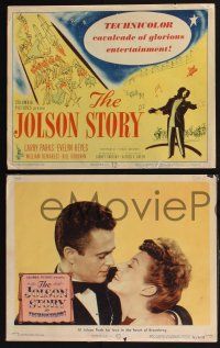 3d348 JOLSON STORY 8 LCs '46 Larry Parks & Evelyn Keyes in bio of the world's greatest entertainer!