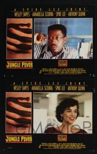 3d350 JUNGLE FEVER 8 LCs '90 Spike Lee, Wesley Snipes, Annabella Sciorra, interracial romance!