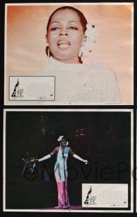 3d371 LADY SINGS THE BLUES 8 LCs '72 Diana Ross as Billie Holiday, Billy Dee Williams!