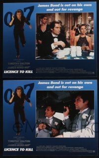3d390 LICENCE TO KILL 8 LCs '89 Timothy Dalton as James Bond 007, he's out for revenge!