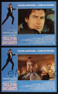 3d397 LIVING DAYLIGHTS 8 LCs '87 most dangerous Timothy Dalton as super spy James Bond 007!