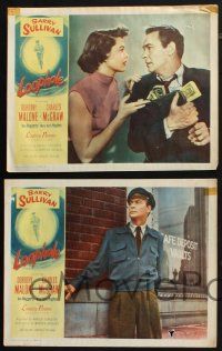 3d878 LOOPHOLE 4 LCs '54 relentless cop Barry Sullivan, sexy Dorothy Malone