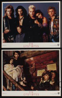 3d402 LOST BOYS 8 LCs '87 teen vampire Kiefer Sutherland, directed by Joel Schumacher!