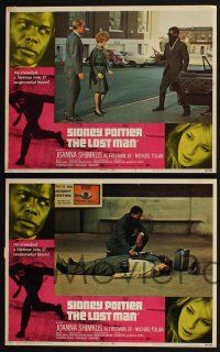 3d403 LOST MAN 8 LCs '69 Sidney Poitier crowded a lifetime into 37 suspenseful hours!