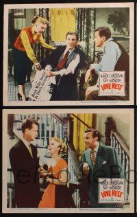 3d790 LOVE NEST 7 LCs '51 William Lundigan, gorgeous June Haver, Frank Fay!