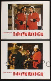 3d420 MAN WHO WOULD BE KING 8 LCs '75 British soldiers Sean Connery & Michael Caine, John Huston!