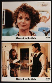 3d425 MARRIED TO THE MOB 8 LCs '88 Michelle Pfeiffer, Matthew Modine, Dean Stockwell, Alec Baldwin