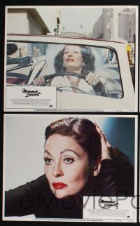 3d449 MOMMIE DEAREST 8 int'l LCs '81 images of Faye Dunaway as legendary actress Joan Crawford!