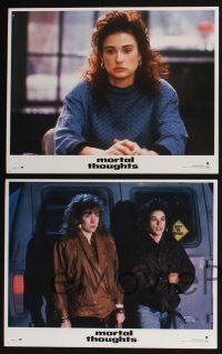 3d451 MORTAL THOUGHTS 8 LCs '91 great images of sexy Demi Moore, Glenne Headly, Bruce Willis!