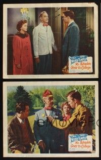 3d858 MR. BELVEDERE GOES TO COLLEGE 5 LCs '49 Clifton Webb is Shirley Temple's unwelcome visitor!