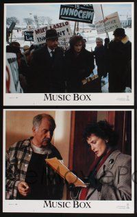 3d459 MUSIC BOX 8 LCs '89 Costa-Gavras, images of Jessica Lange & Armin Mueller-Stahl