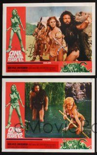 3d495 ONE MILLION YEARS B.C. 8 LCs '66 images of sexiest prehistoric cave woman Raquel Welch!