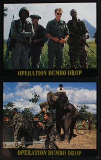 3d498 OPERATION DUMBO DROP 8 LCs '95 Disney elephant, Danny Glover, Ray Liotta, Denis Leary