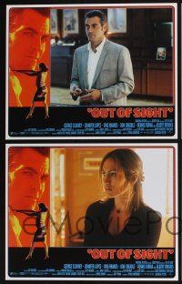 3d500 OUT OF SIGHT 8 LCs '98 George Clooney, Jennifer Lopez, directed by Steven Soderbergh!