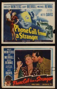 3d510 PHONE CALL FROM A STRANGER 8 LCs '52 Bette Davis, Shelley Winters, Michael Rennie, Merrill