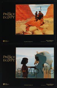 3d521 PRINCE OF EGYPT 8 LCs '98 cool images from Dreamworks historical cartoon, Moses & Rameses!