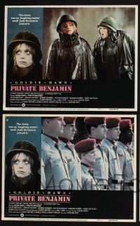 3d524 PRIVATE BENJAMIN 8 LCs '81 Eileen Brennan, Robert Webber, Goldie Hawn in the army!
