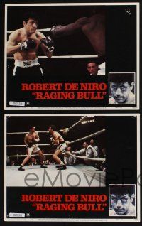 3d533 RAGING BULL 8 LCs '80 Martin Scorsese boxing classic, Robert De Niro as boxer Jake LaMotta!
