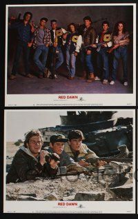 3d539 RED DAWN 8 LCs '84 Patrick Swayze, C. Thomas Howell, w/ both McDonald's deleted scenes!