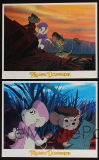 3d542 RESCUERS DOWN UNDER 8 LCs '90 Disney mice in Australia, great cartoon images!