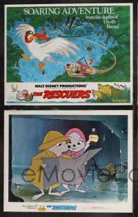 3d037 RESCUERS 9 LCs '77 Disney mouse mystery adventure cartoon from the depths of Devil's Bayou!