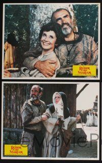 3d038 ROBIN & MARIAN 9 LCs '76 Sean Connery & Audrey Hepburn, written by James Goldman!