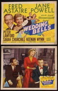 3d558 ROYAL WEDDING 8 LCs '51 Fred Astaire, Jane Powell, Peter Lawford, Donen, Wedding Bells!
