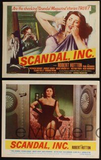 3d570 SCANDAL INC. 8 LCs '56 Robert Hutton, are the shocking Scandal Magazine stories true!