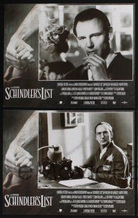 3d572 SCHINDLER'S LIST 8 LCs '93 Steven Spielberg, Liam Neeson, Ralph Fiennes, WWII Best Picture!