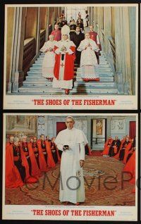 3d827 SHOES OF THE FISHERMAN 6 LCs '69 David Janssen, Laurence Olivier, Pope Anthony Quinn!