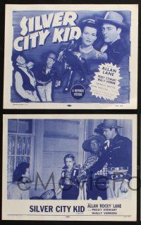 3d886 SILVER CITY KID 4 LCs R54 great images of cowboy Allan Rocky Lane & Peggy Stewart!