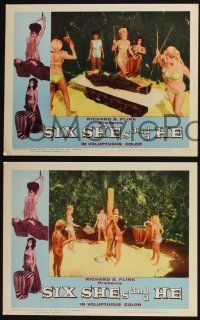 3d599 SIX SHE'S & A HE 8 LCs '65 six love-starved goddesses find pagan revenge!