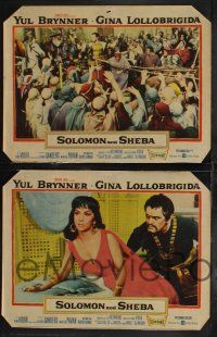 3d828 SOLOMON & SHEBA 6 LCs '59 Yul Brynner with hair & super sexy Gina Lollobrigida!
