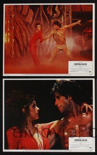 3d628 STAYING ALIVE 8 LCs '83 Stallone directed, John Travolta in Saturday Night Fever sequel!