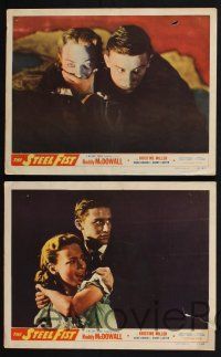3d629 STEEL FIST 8 LCs '52 great images of Roddy McDowall, Kristine Miller, Rand Brooks!