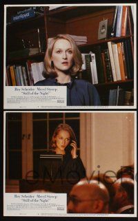 3d631 STILL OF THE NIGHT 8 LCs '82 Roy Scheider, Meryl Streep, if looks could kill!