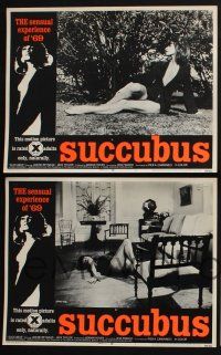 3d794 SUCCUBUS 7 LCs '69 Necronomicon - Getraumte Sunden, Jesus Franco, sexy Janine Reynaud