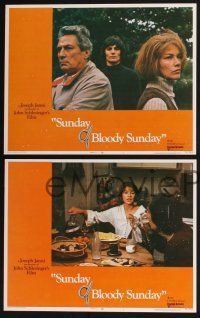 3d646 SUNDAY BLOODY SUNDAY 8 LCs '71 directed by John Schlesinger, Glenda Jackson, Peter Finch!