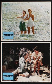 3d672 TEMPEST 8 LCs '82 directed by Paul Mazursky, Susan Sarandon, Molly Ringwald!