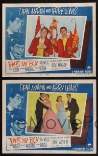 3d680 THAT'S MY BOY 8 LCs '51 cool images wacky college students Dean Martin & Jerry Lewis!