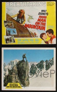 3d685 THIRD MAN ON THE MOUNTAIN 8 LCs '59 James MacArthur climbing mountain, Michael Rennie!