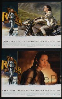 3d374 LARA CROFT TOMB RAIDER THE CRADLE OF LIFE 8 LCs '03 sexy Angelina Jolie in title role!