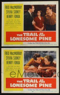 3d698 TRAIL OF THE LONESOME PINE 8 LCs R55 Sylvia Sidney, Henry Fonda, Fred MacMurray!