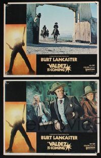 3d720 VALDEZ IS COMING 8 LCs '71 Burt Lancaster, written by Elmore Leonard, cool gunslinger images!