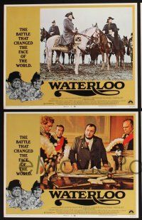 3d729 WATERLOO 8 LCs '70 Rod Steiger as Napoleon Bonaparte, Christopher Plummer