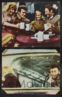 3d837 WHERE EAGLES DARE 6 int'l trimmed LCs '68 Clint Eastwood, Richard Burton, Mary Ure, WWII