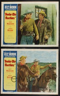 3d892 WILD BILL HICKOK 4 LCs '50s cool images of Guy Madison, Border City Rustlers!