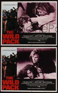 3d752 WILD PACK 8 LCs '72 AIP biker gang movie inspired by Jorge Amado's classic novel!